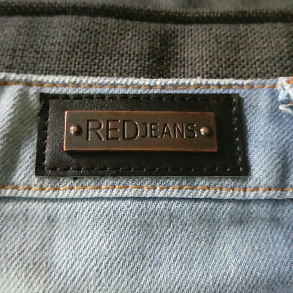 NWT RED JEANS SKIRT xl - Picture 3 of 5